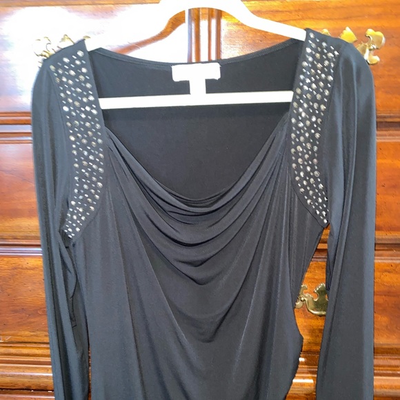 Michael Kors black long sleeve cocktail dress. - Picture 2 of 2